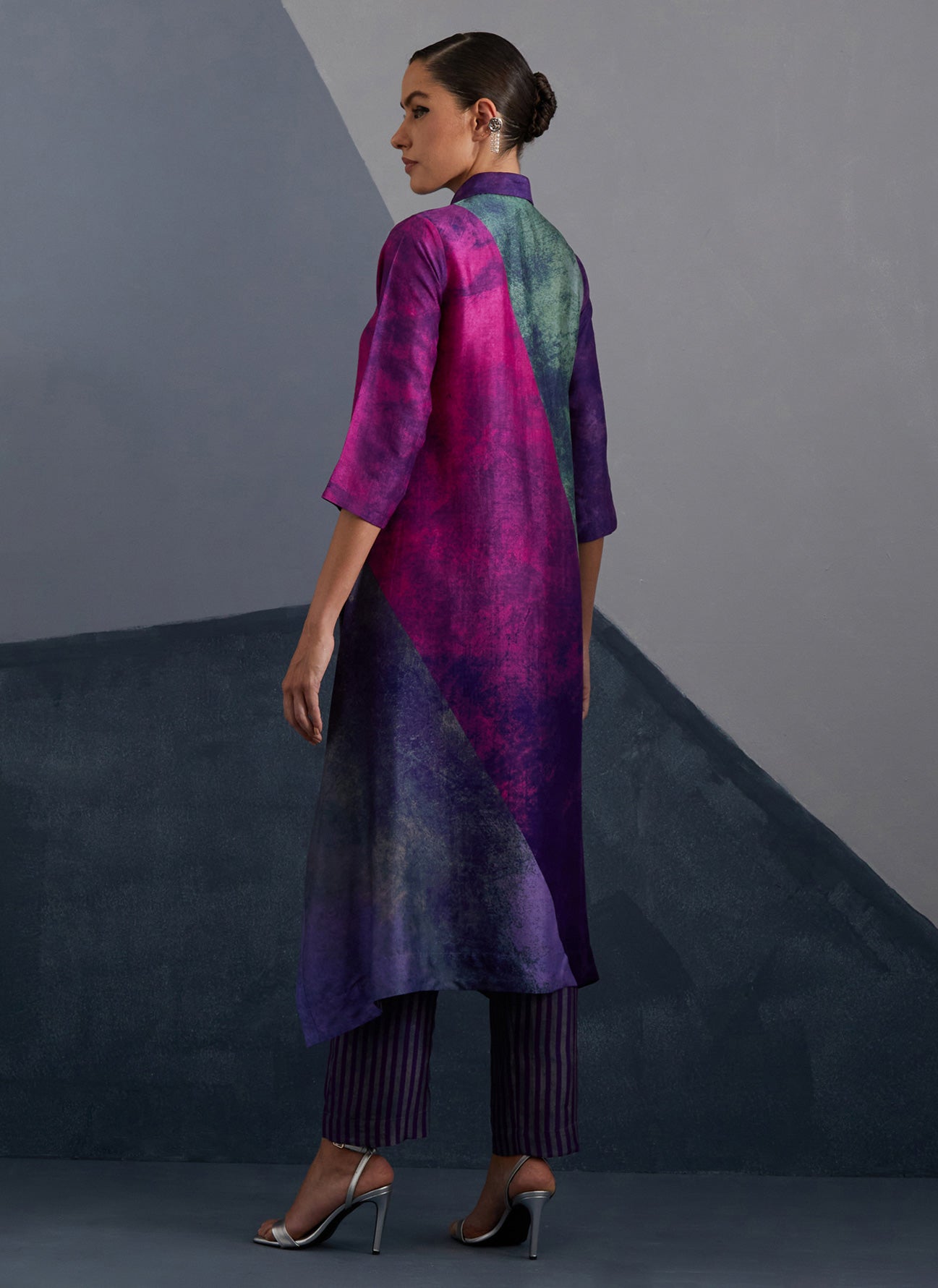 Vineyard Purple & Fuchsia Pink Kurta Set