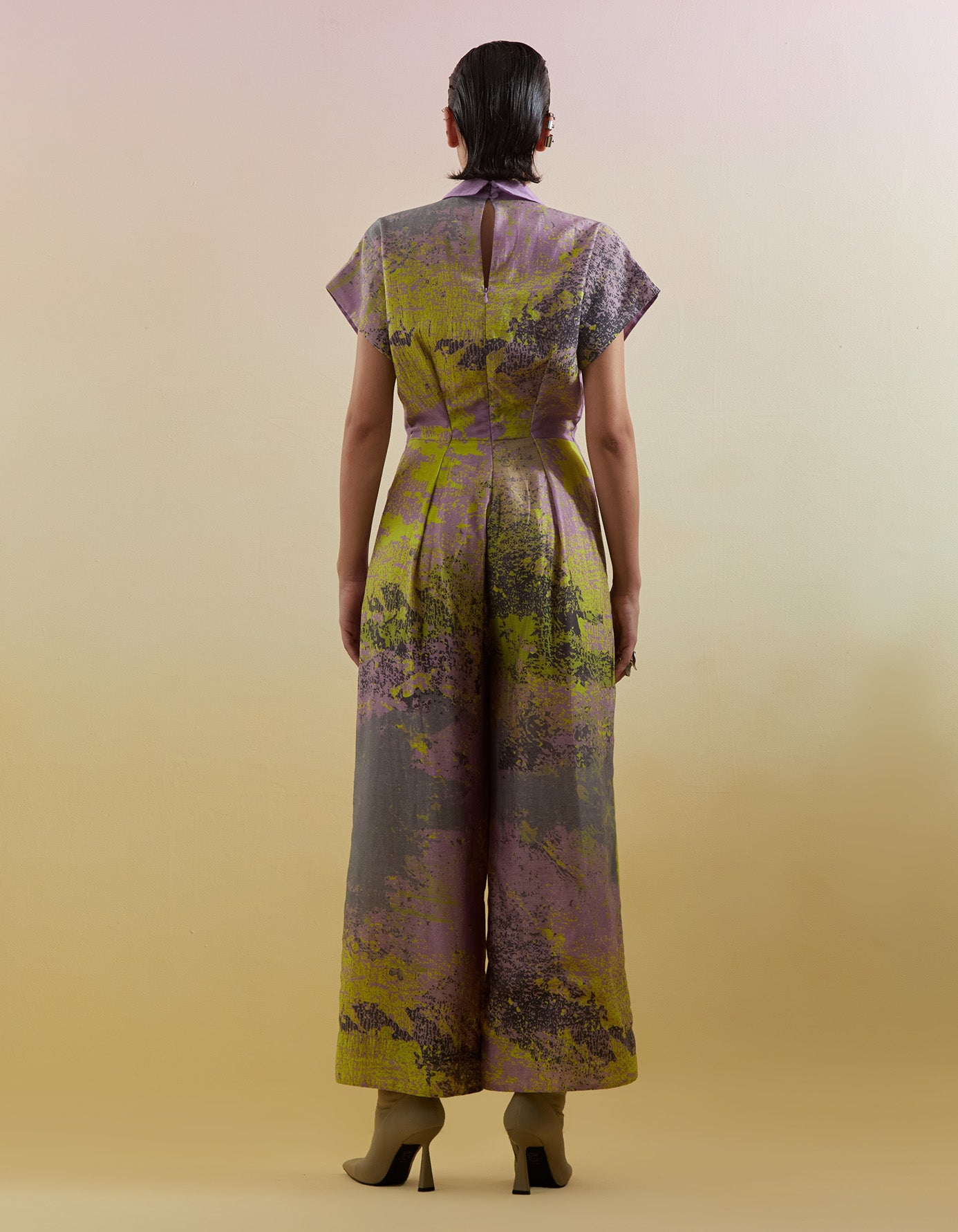 Gliss Lilac & Neon Green Jumpsuit