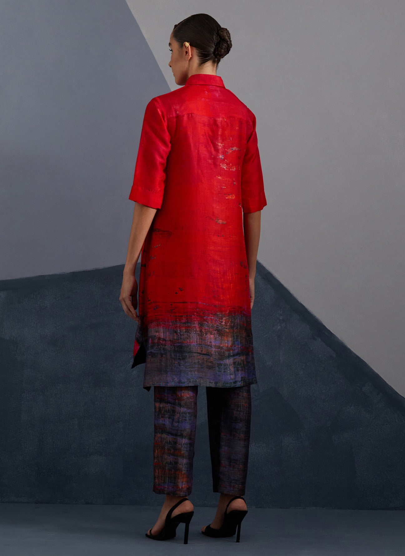 Vineyard Ruby & Black Kurta Set