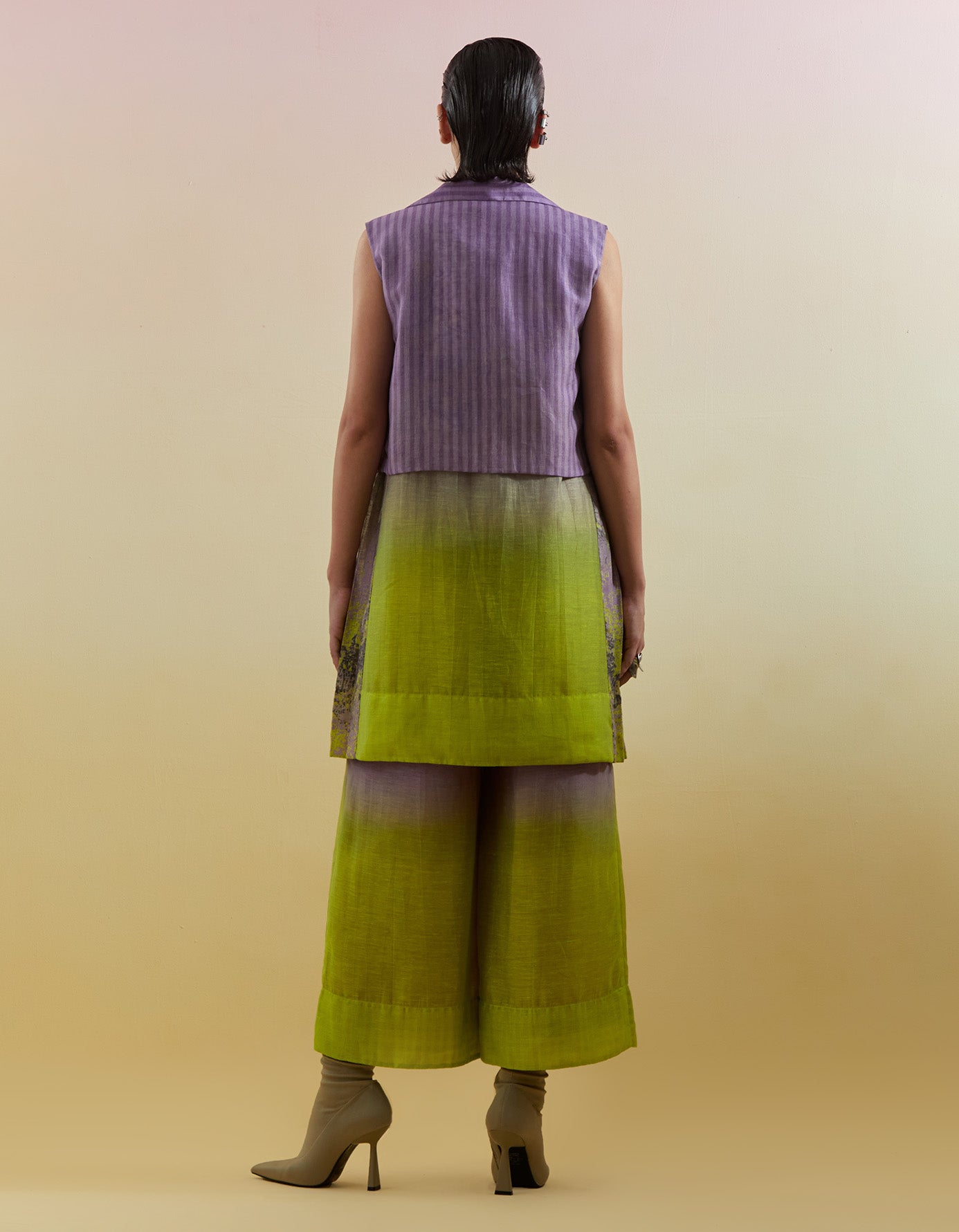 Gliss Lilac & Neon Green Co-Ord Set