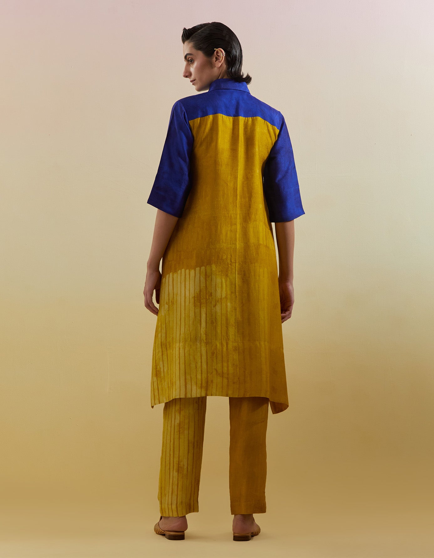 Omen Azure & Amber Kurta Set